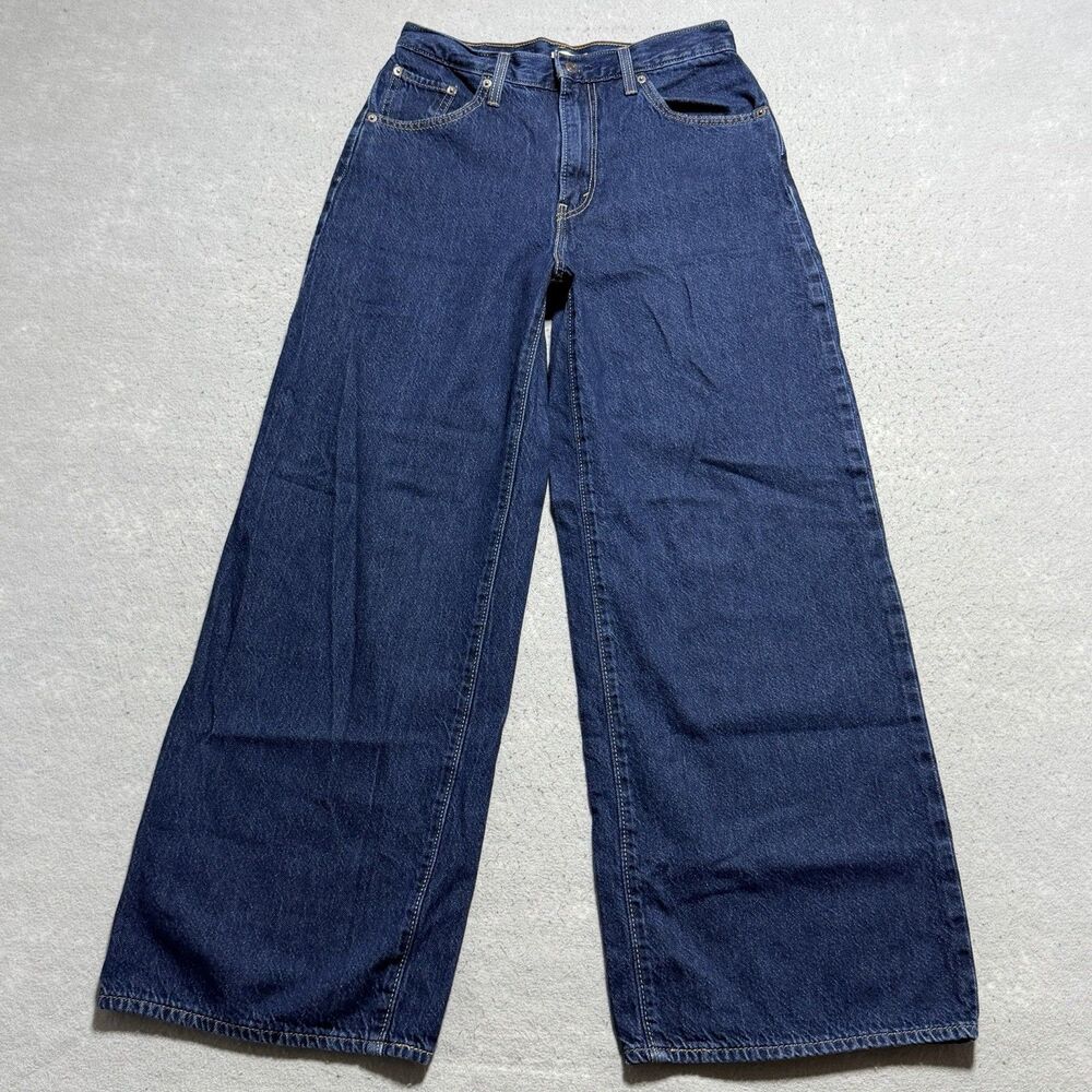 Levi's Jeans Women’s Size 28 Blue Cinch Baggy Wide-Leg Jeans Relaxed Fit